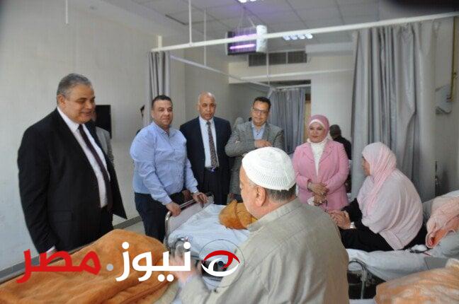 رئيس جامعة كفر الشيخ يطمئن على المرضى الفلسطينين المصابين في غزة