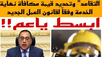 فرحة كبيرة ملت بيوت المصريين!! بقرار من الحكومة رسميا تحديد سن التقاعد الرسمي للمعاش وفقاً لقانون العمل الجديد 2024!!