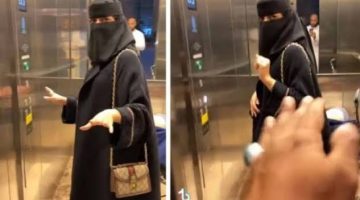 ست بميت راجل .. سعودية رفضت دخول رجل المصعد معها ولكنه أصر على الدخول… مفاجأة بشأن ما حدث بينهم!!
