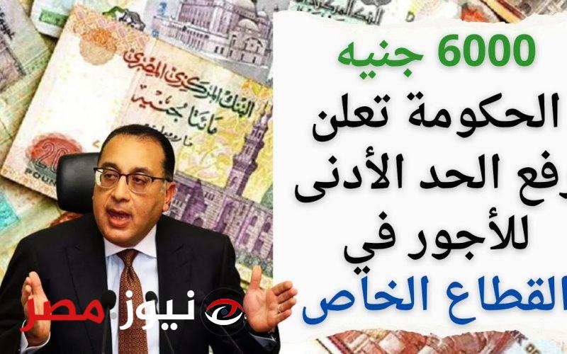 “المواطنين هيطيروا من الفرحة”.. رفع الحد الأدنى للأجور في القطاع الخاص 2024